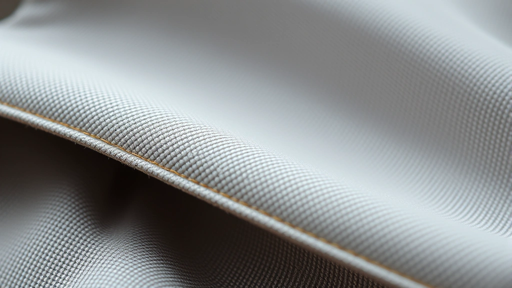 Close-up detail of premium fabric textures and clothing construction quality, showing seams and stitching details of high-end contemporary garments, professional product photography style
